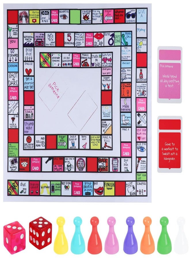 Nmoiat Board Game, Interactive Adult Board Games, Funny Party Board Games for Adults, Group Game, Family Play or Any Occasion, 2-8 Players - Image 1